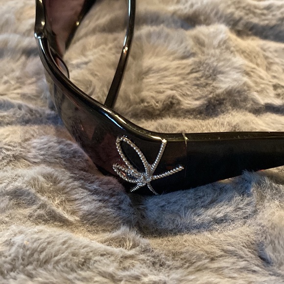 Vera Wang woman’s plastic wrap sunglasses size 59-17-120 color chocolate $45 - Picture 2 of 8